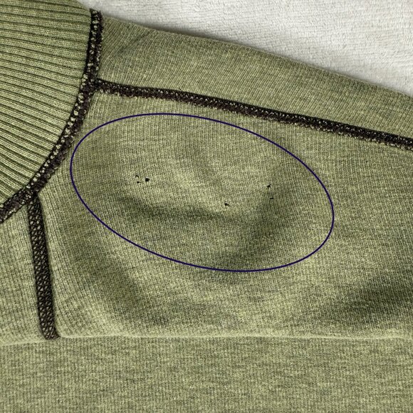 Tommy Bahama Reversible Sweater Men 3XL Brown Green 1/4 Zip Mock Neck Embroidery - Picture 15 of 16